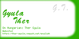 gyula ther business card